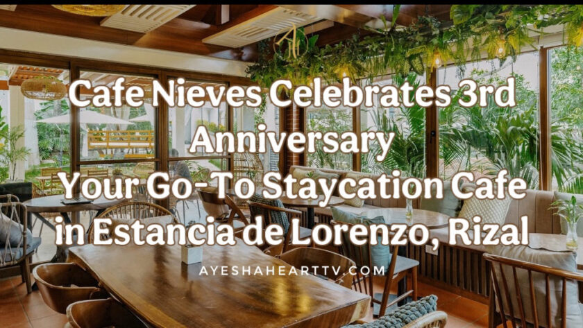 Cafe Nieves celebrates 3rd anniversary at Estancia de Lorenzo Rizal