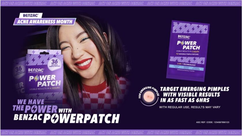 enzac acne-care products displayed for Acne Awareness Month 2025 campaign in the Philippines.