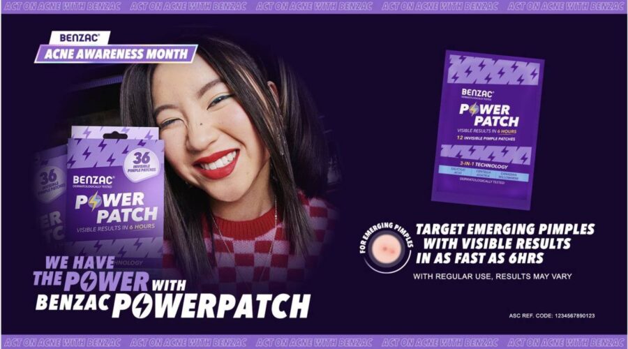 enzac acne-care products displayed for Acne Awareness Month 2025 campaign in the Philippines.