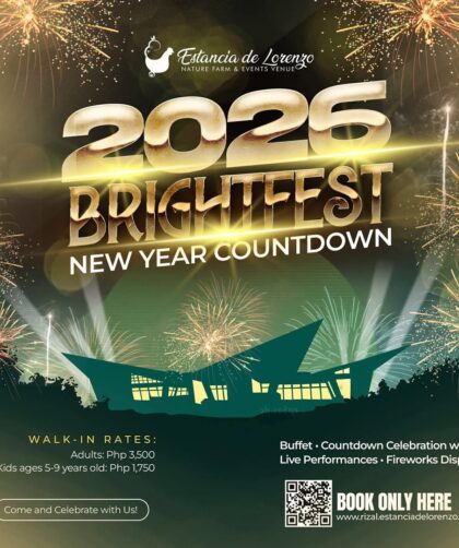 New Year’s Eve glow and neon celebration at Estancia de Lorenzo in Rizal.