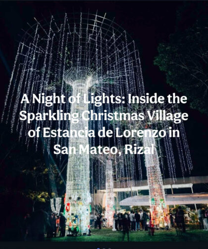 Step into the enchanting Christmas Village of Estancia de Lorenzo—where every corner glows with holiday magic.