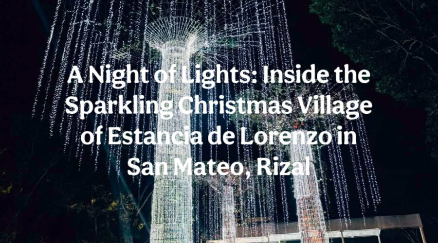 Step into the enchanting Christmas Village of Estancia de Lorenzo—where every corner glows with holiday magic.