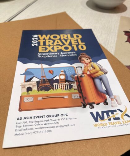 World Travel Expo 10th Anniversary Media Preview Lunch at Savory SM Light Mall, Mandaluyong City, ahead of the March 2026 event at SM North EDSA The Block.