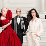 Fashion editorial inspired by The Devil Wears Prada 2 featuring luxury runway aesthetic and corporate chic fashion mood